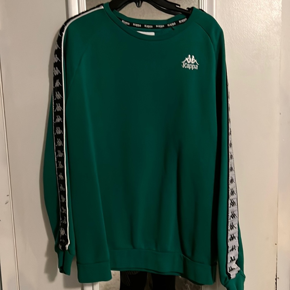 Mens Green Kappa Crewneck Sweatshirt (Size XL)